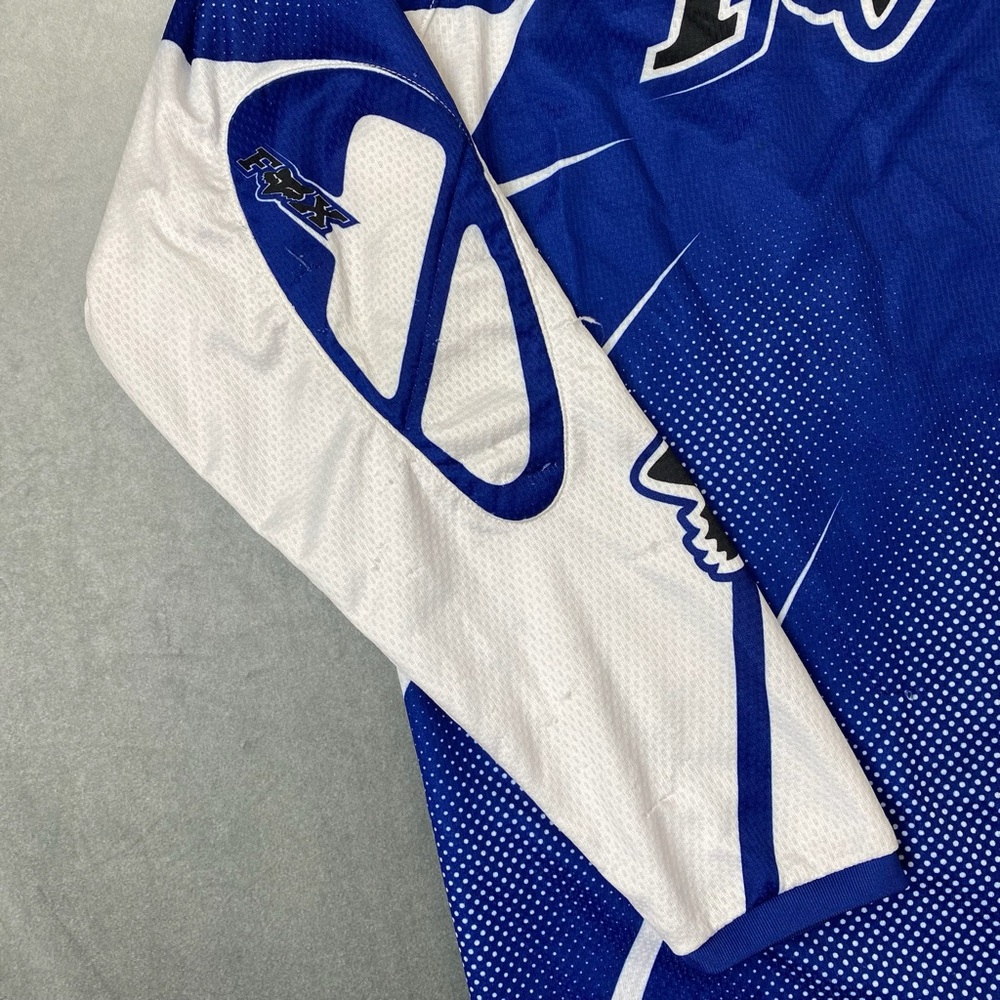 Fox Racing 360 Motocross Jersey Blue White Long Sleeve Size L - Picture 5 of 11